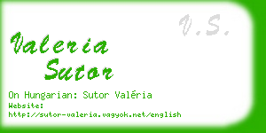 valeria sutor business card